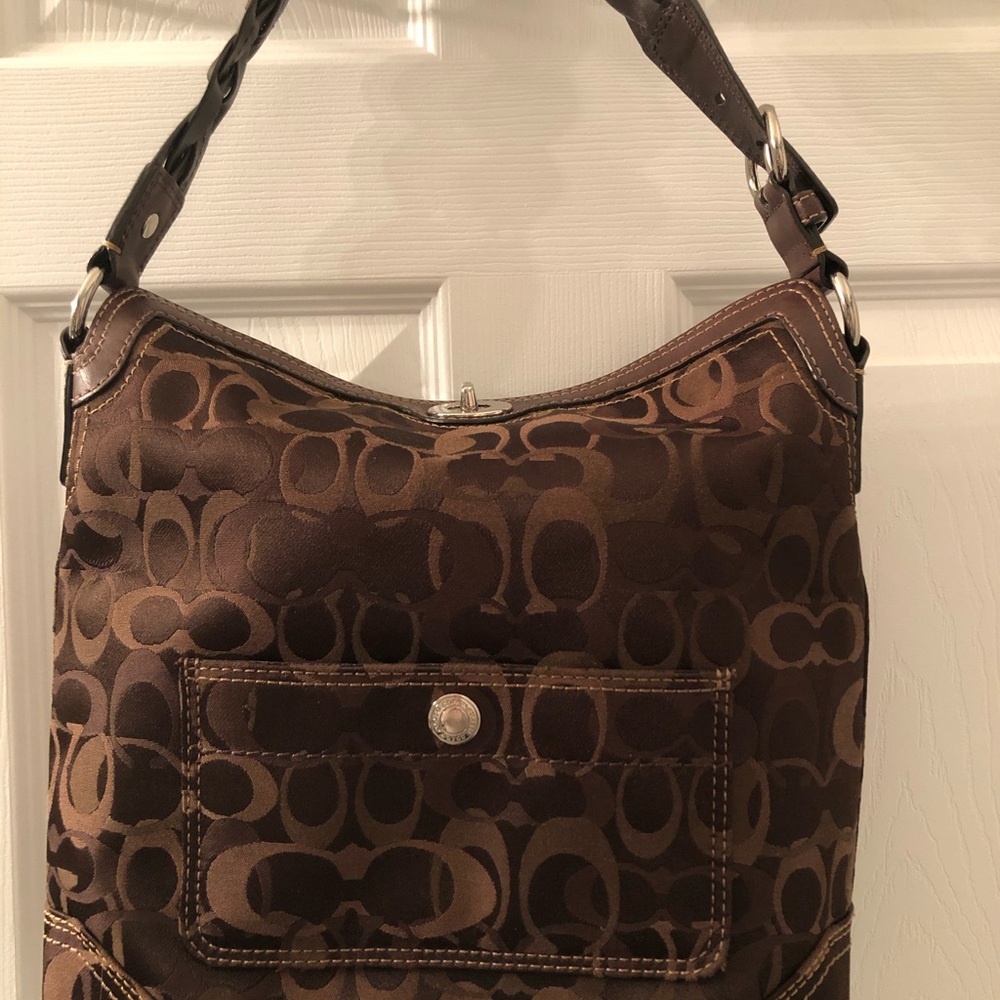 Coach Large Signature Hobo Bag